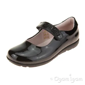 Lelli Kelly Classic Wide Girls Black Patent School Shoe