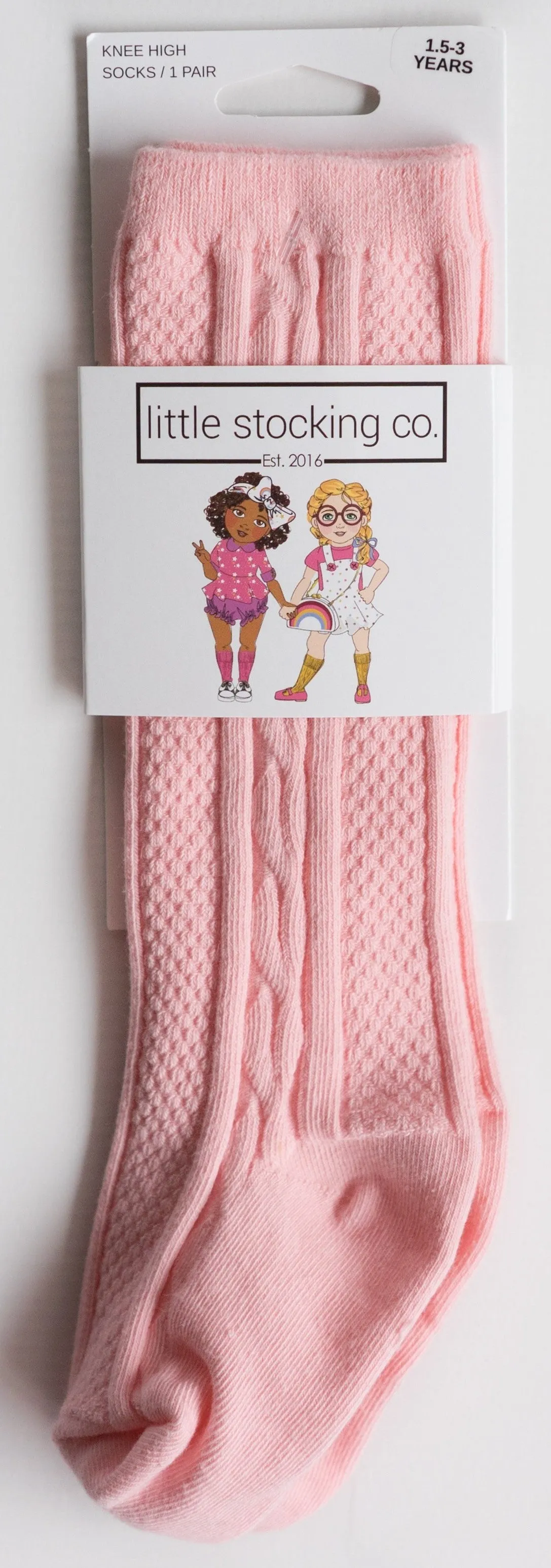 Little Stocking Co Knee High Socks - Powder Pink