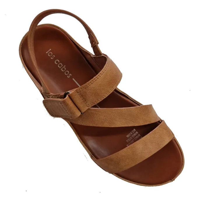 Los Cabos Ashli Sandal With Back Strap Brandy Tan