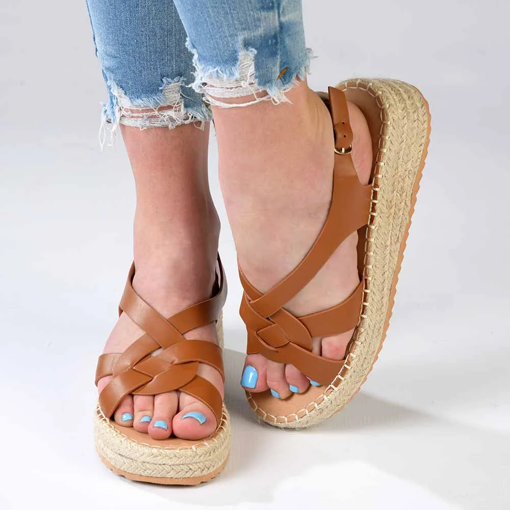 Madison LIberty Fashion Comfort Sandals - Tan