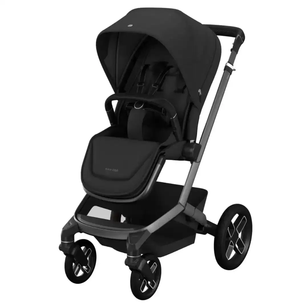 Maxi Cosi Fame 10 Piece Premium Bundle - Luxe Twillic Black