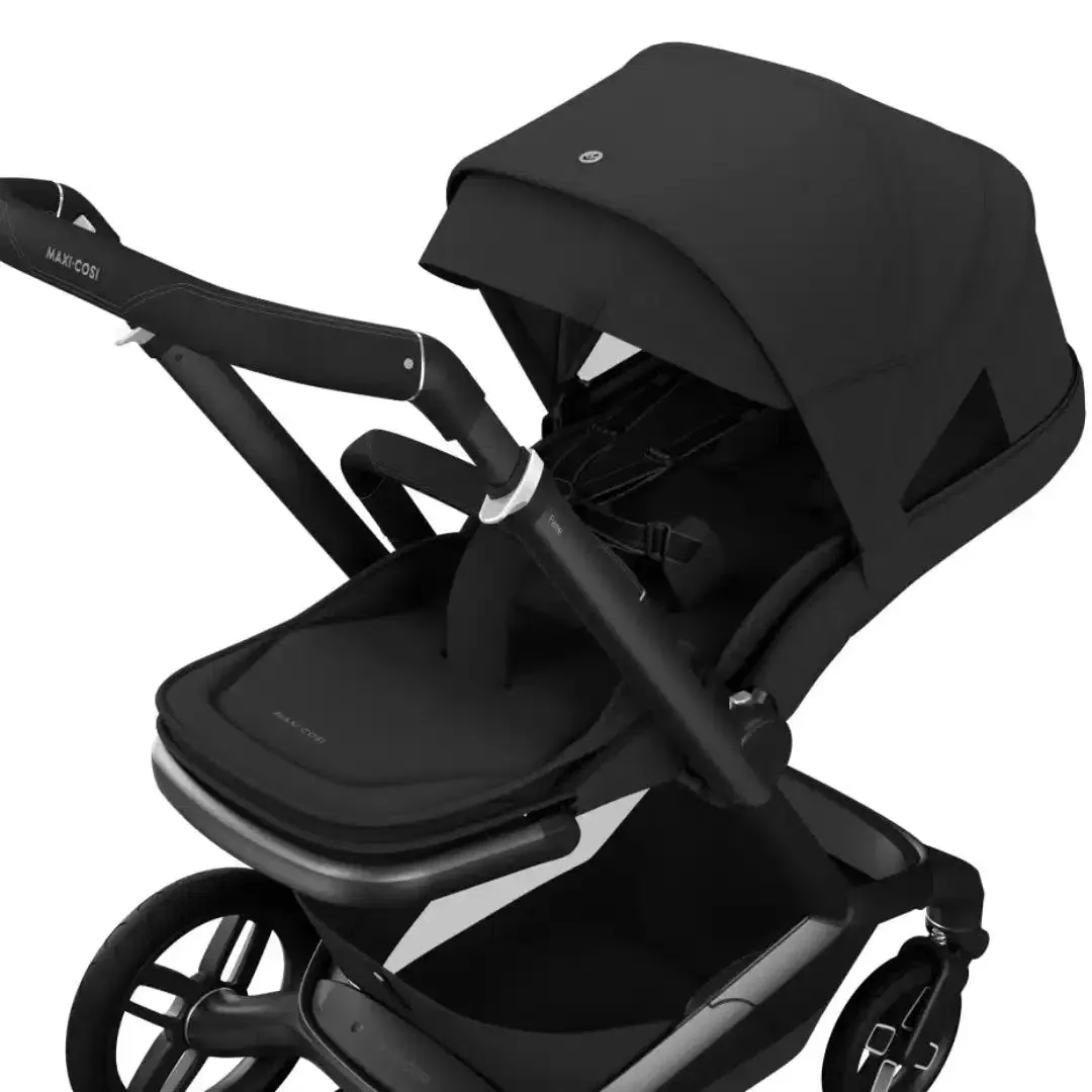 Maxi Cosi Fame 10 Piece Premium Bundle - Luxe Twillic Black