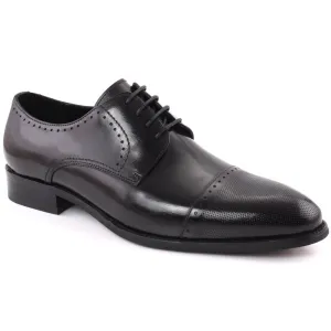 Men “LOUIE” Closed Lace Perforated Cap Toe Leather  Formal Shoes