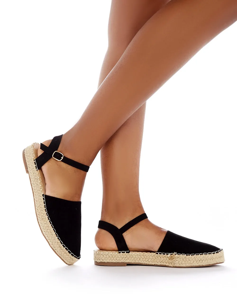 Mendes Espadrille Sandals in Black