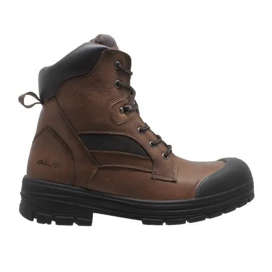 Men's 8" Composite Toe Waterproof Work Boot Brown Leather Boots