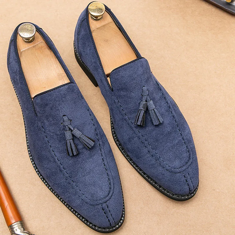 Men's faux suede tassels loafers shoes