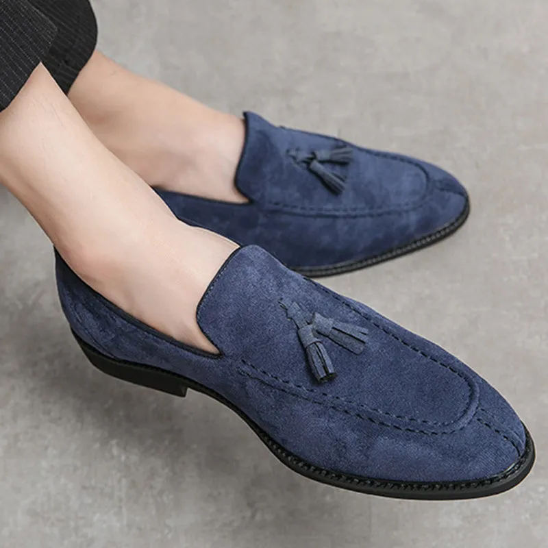 Men's faux suede tassels loafers shoes