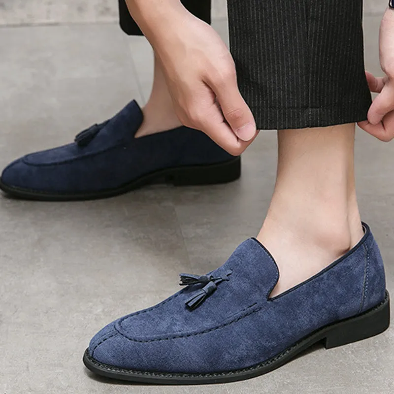 Men's faux suede tassels loafers shoes