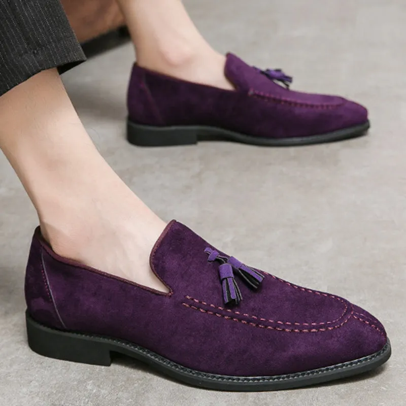 Men's faux suede tassels loafers shoes