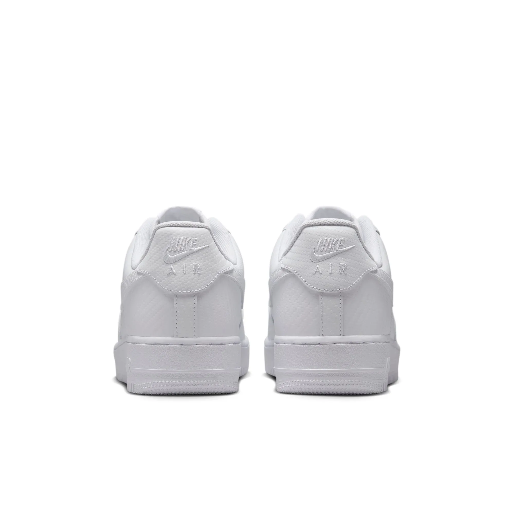 MENS NIKE AIR FORCE 1 '07 LOW (WHITE CARBON FIBER)