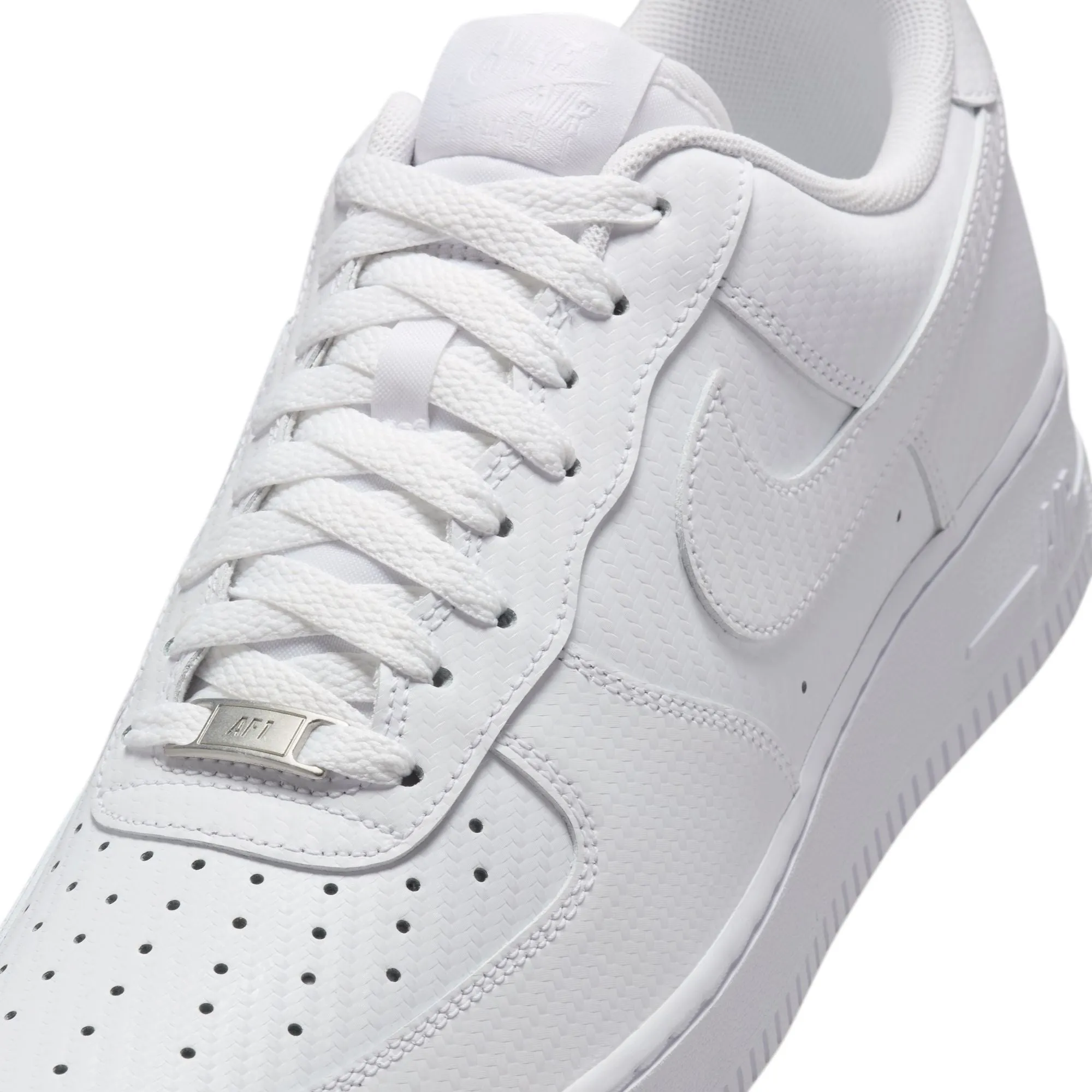 MENS NIKE AIR FORCE 1 '07 LOW (WHITE CARBON FIBER)