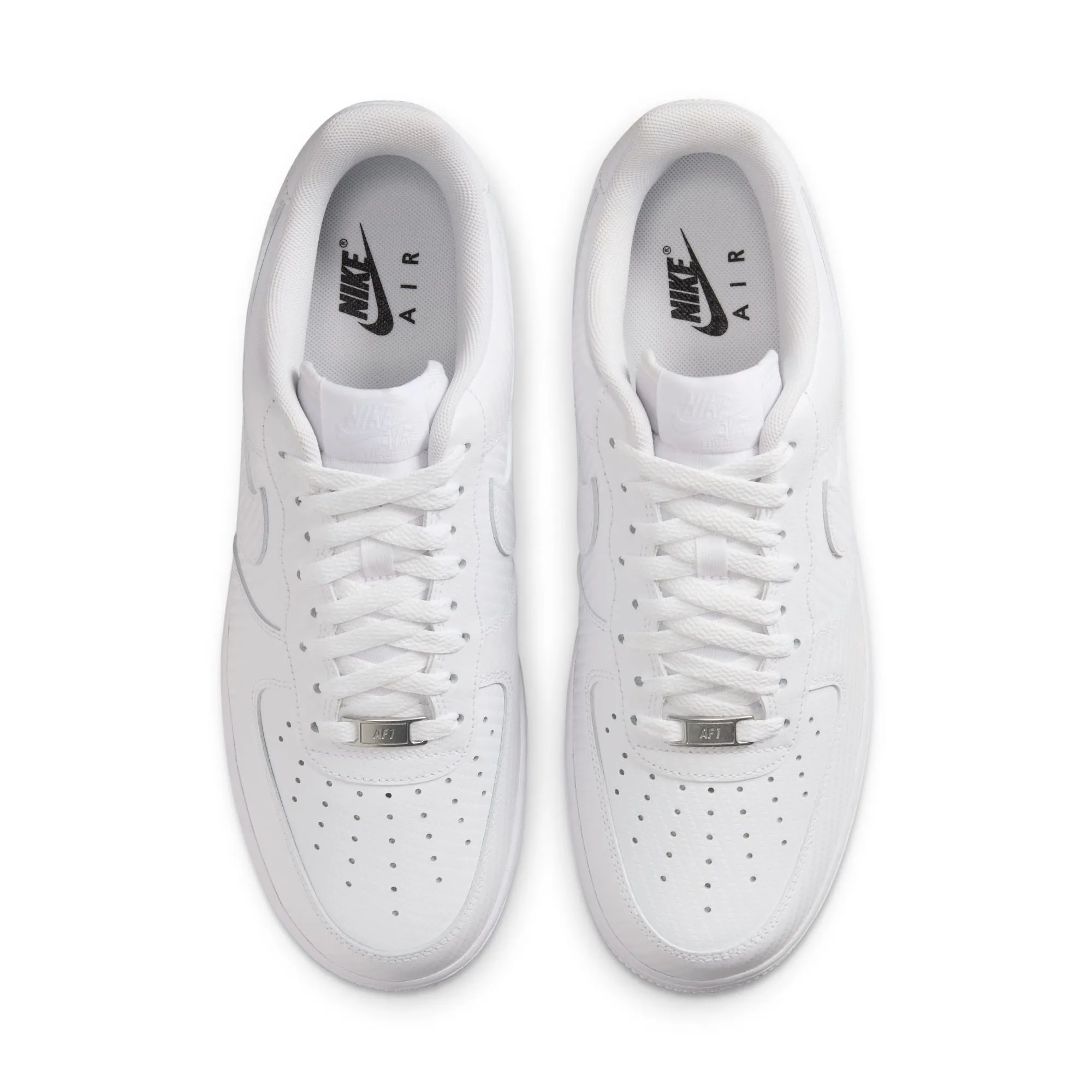 MENS NIKE AIR FORCE 1 '07 LOW (WHITE CARBON FIBER)