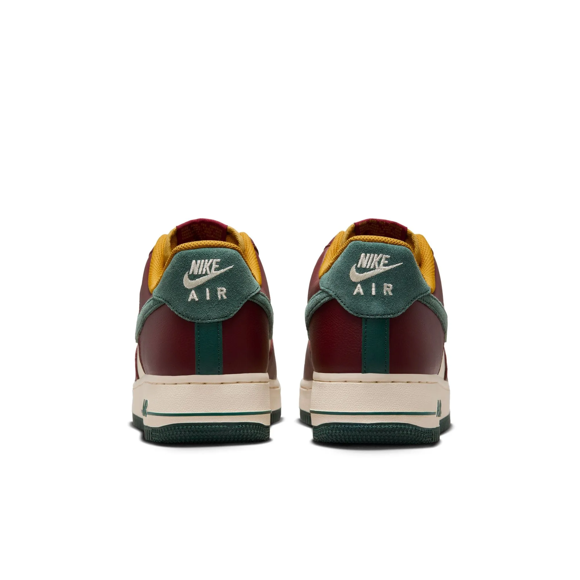 MENS NIKE AIR FORCE 1 LOW (DARK TEAM RED/VINTAGE GREEN)