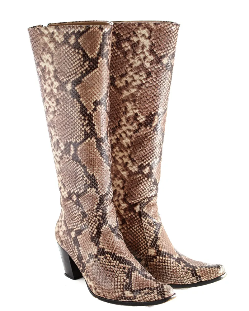 Natural Python Knee High