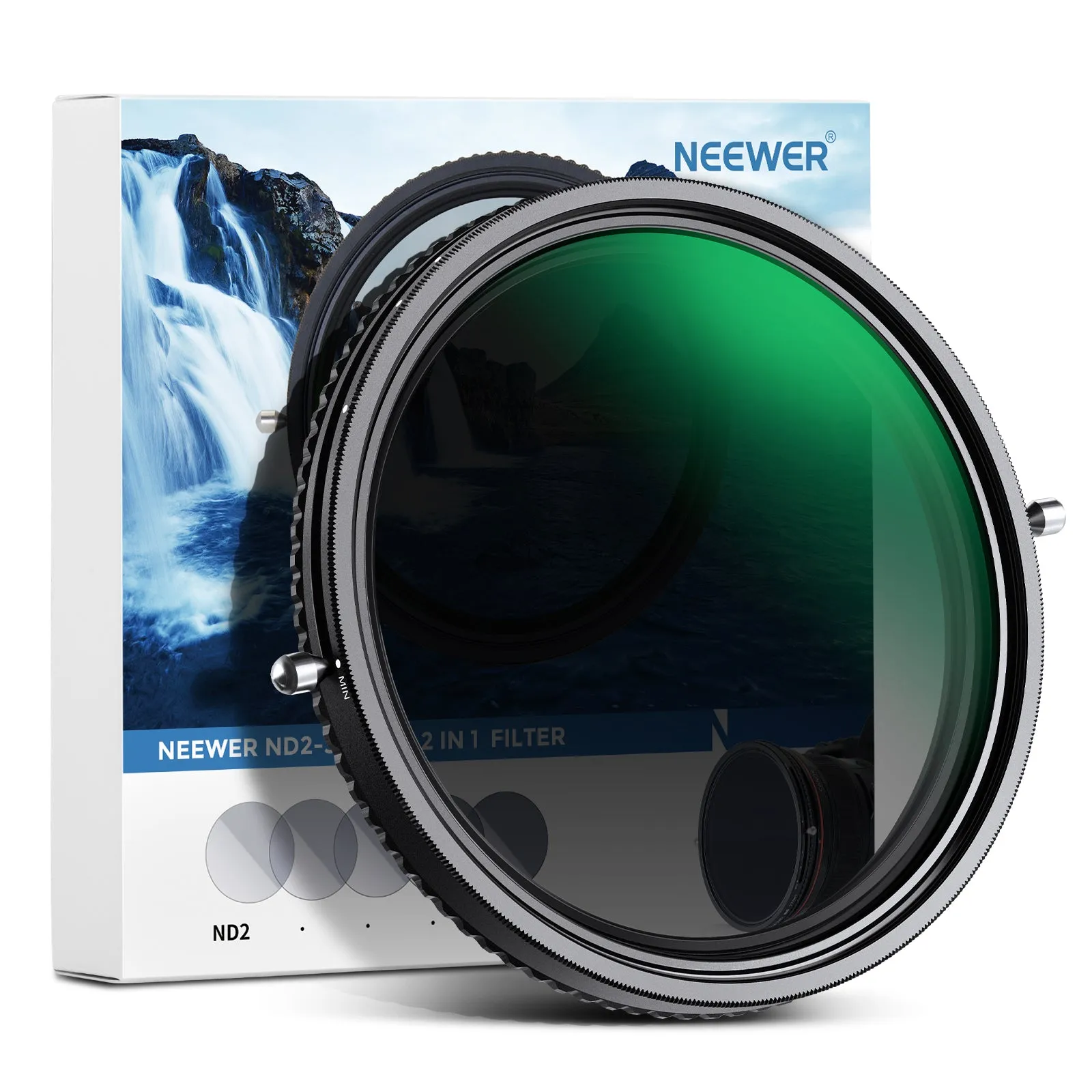 NEEWER 2 in 1 Variable ND Filter ND2–ND32 & CPL Filter