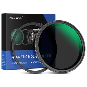 NEEWER 77mm Magnetic Variable ND Filter ND2-ND32(1-5 Stops) with Adapter Ring