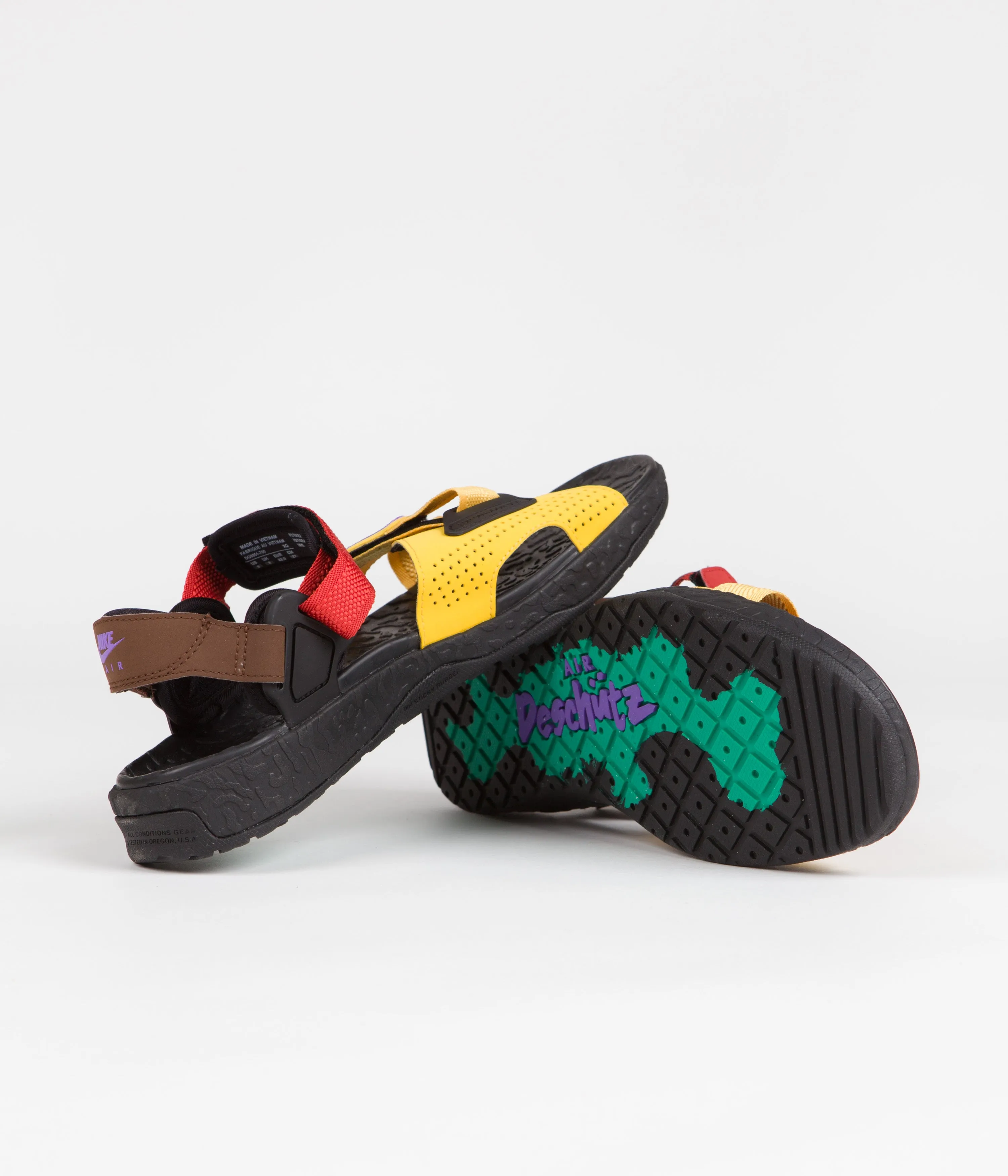 Nike ACG Air Deschutz  Sandals - Solar Flare / Action Grape - Cinnabar