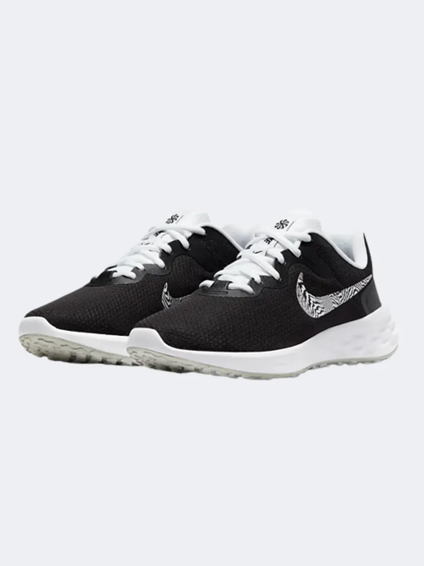 Nike Revolution 6 Premium Women Running Espadrilles Black/White