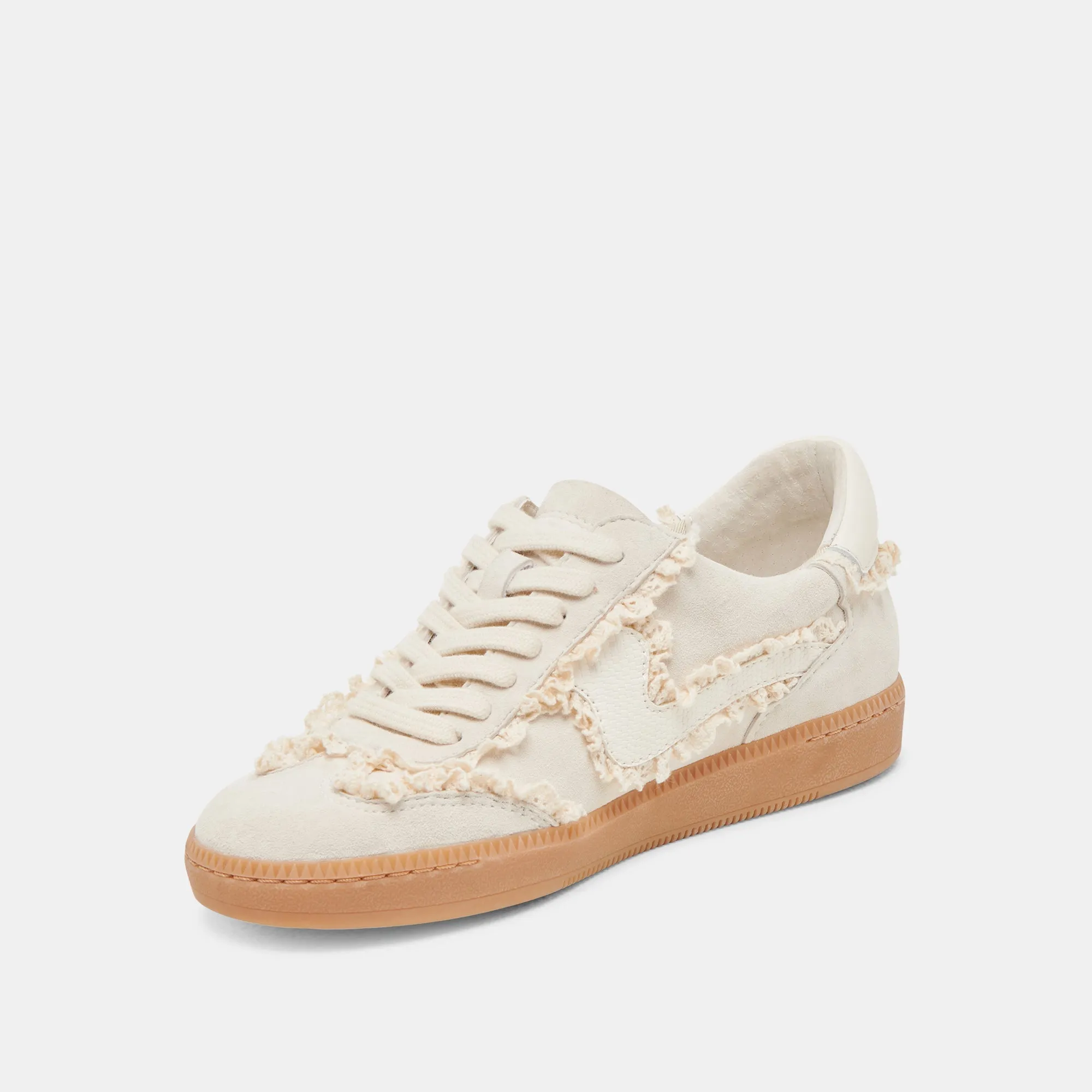 NOTICE LACE SNEAKERS IVORY SUEDE