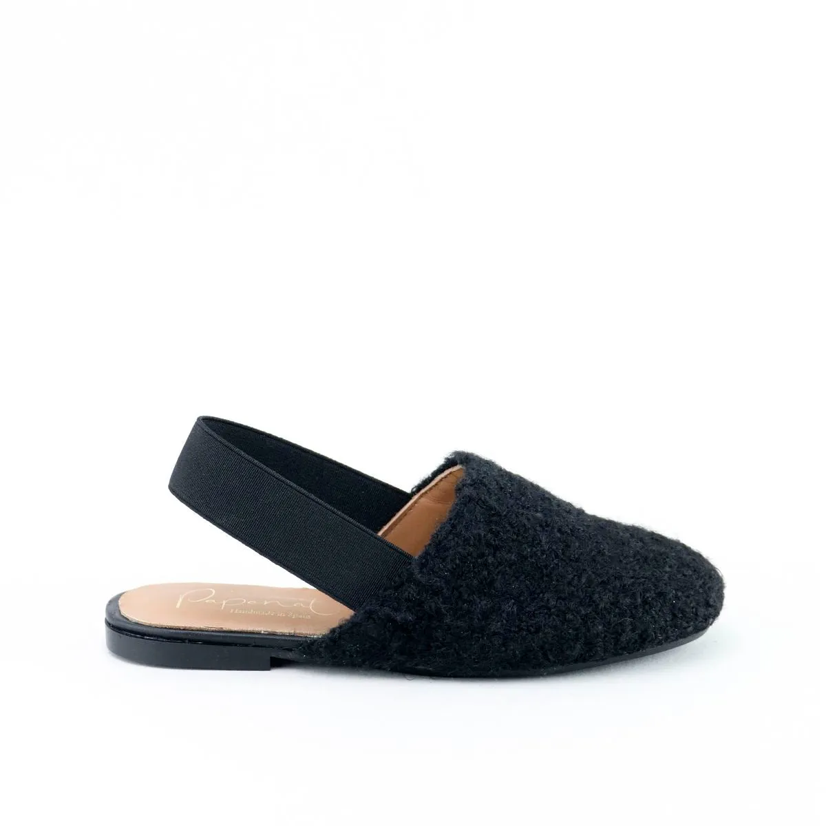 Papanatas Black Sherpa Sling Back