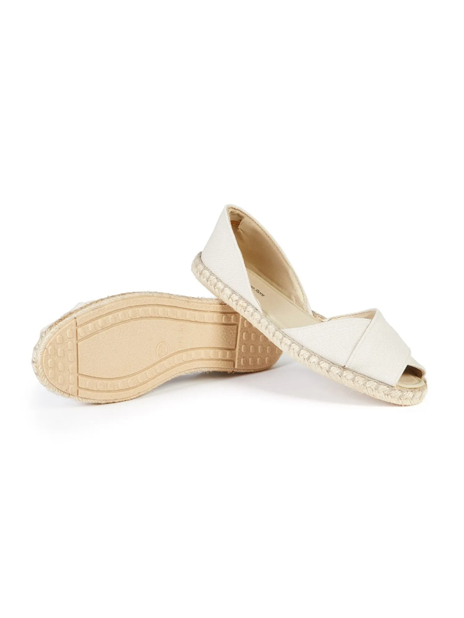 Recycled Espadrille Cross Over Straps