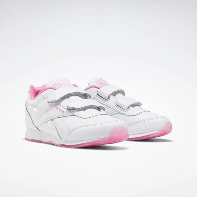 Reebok Royal Classic Jogger 2.0 Ps-Girls Running Shoes White And Pink