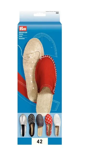 Semelle pour espadrille PRYM 3 tailles