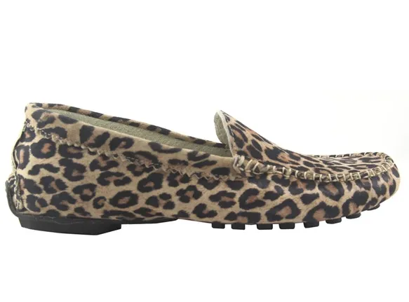 Stella Driving Mocassin | Leopard Suede