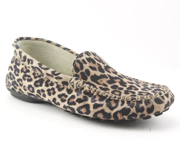 Stella Driving Mocassin | Leopard Suede