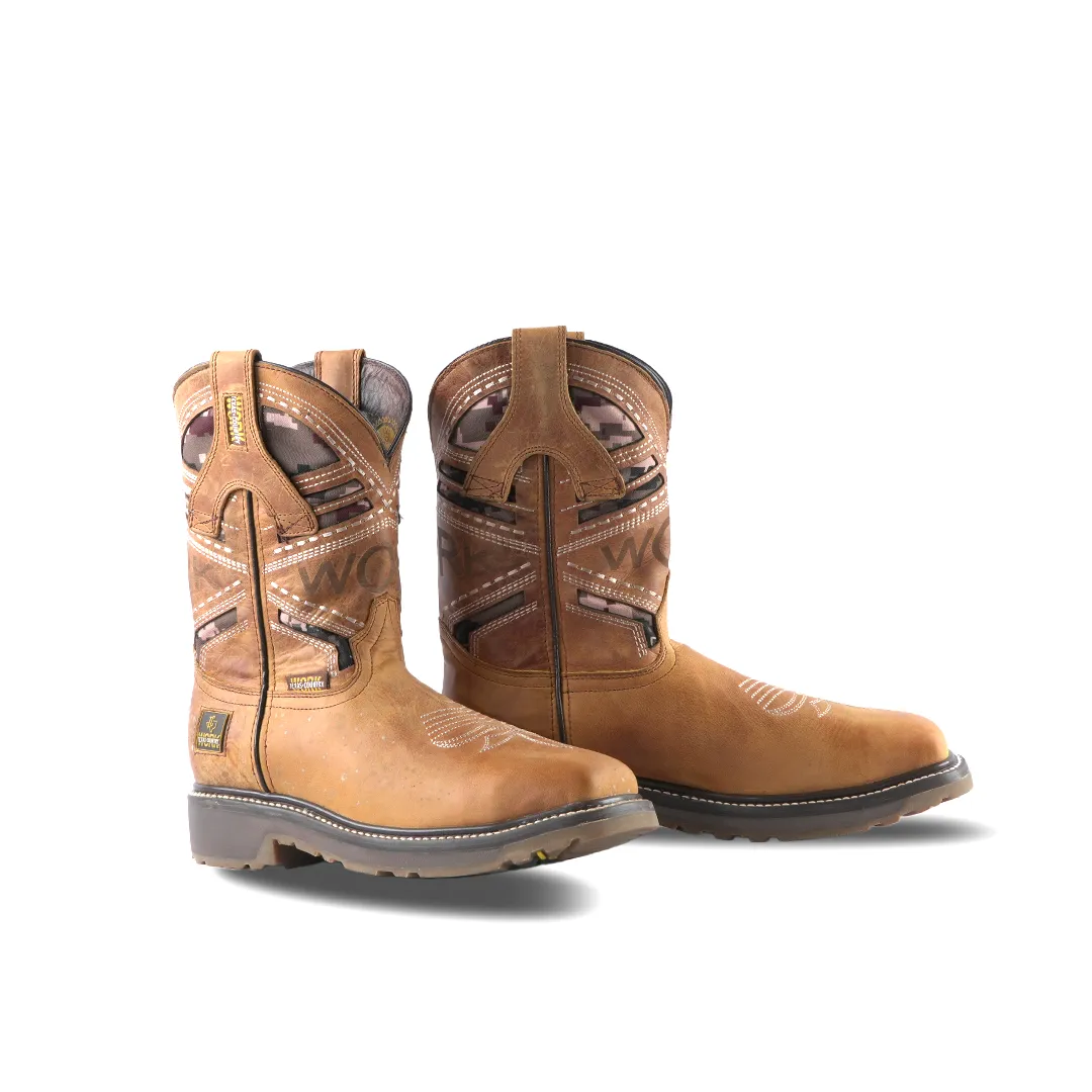 Texas Country Work Boot Savat Miel E02