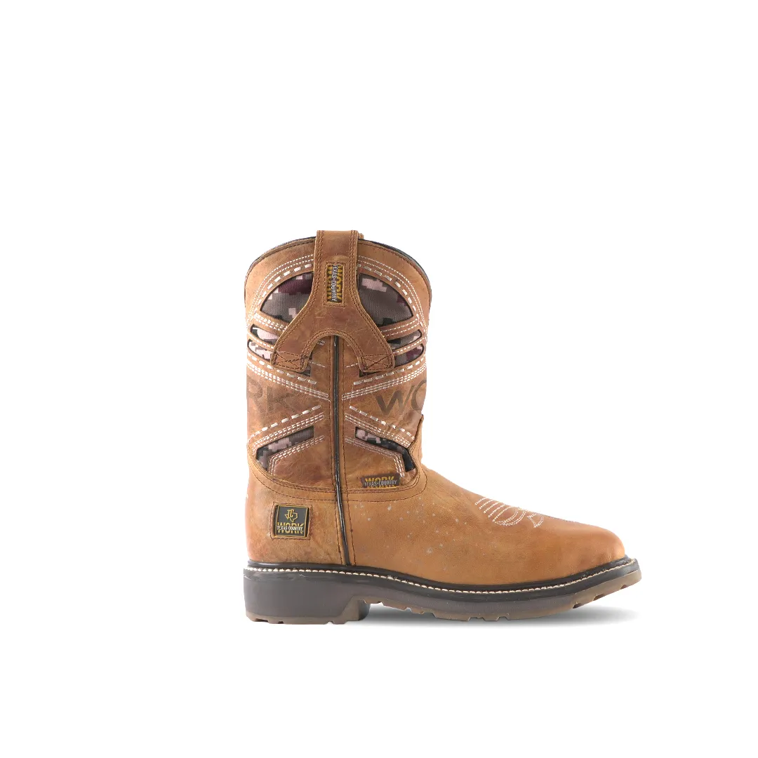 Texas Country Work Boot Savat Miel E02