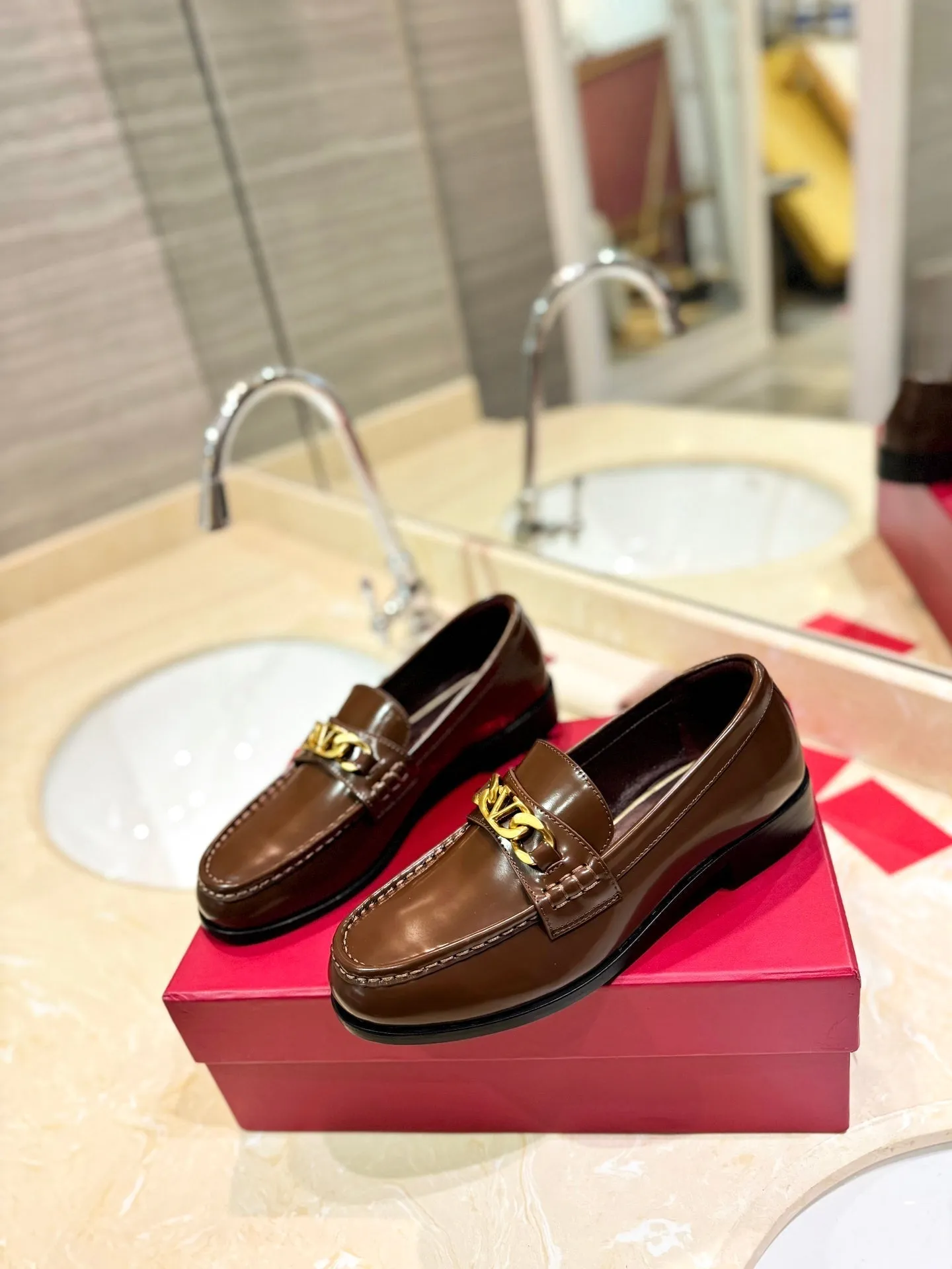 The Bold Edition Vlogo Brown Calfskin Loafer