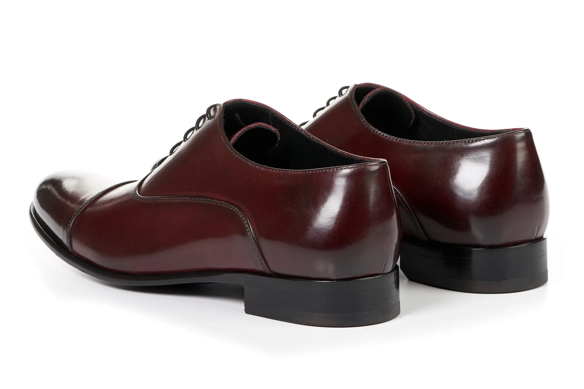 The Cagney II Stitched Cap-Toe Oxford - Oxblood