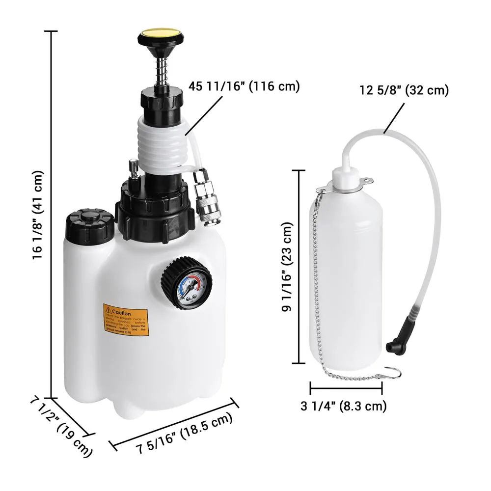 TheLAShop Master Cylinder Bleeder Kit Manual Brake Bleeder 3L