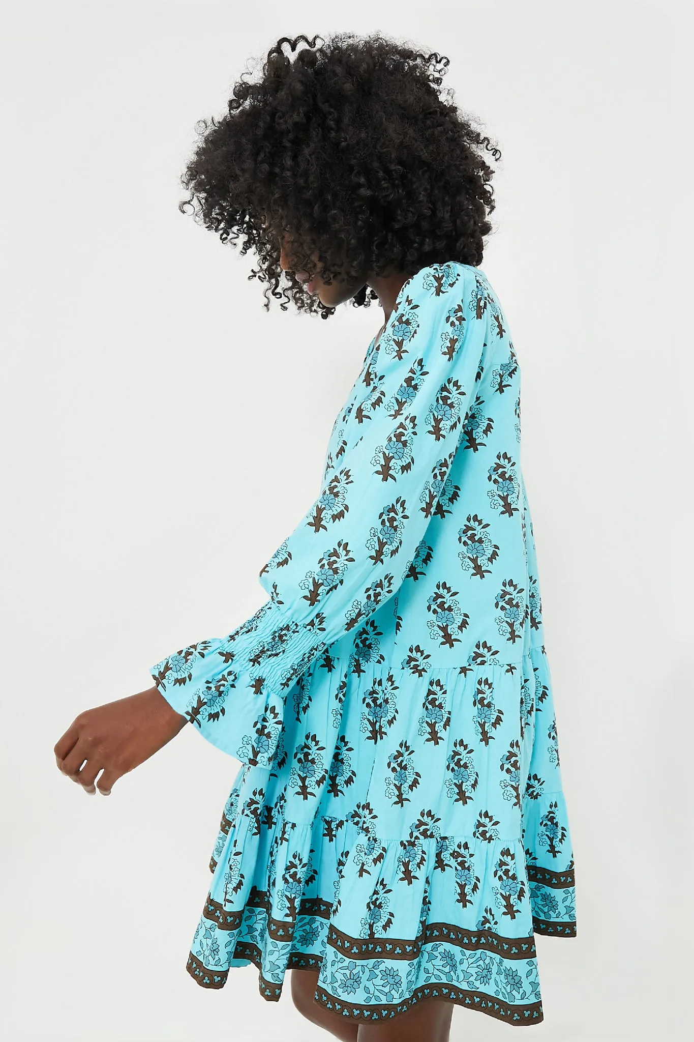 Tropical Turquoise Bouquet Kenzo Coverup