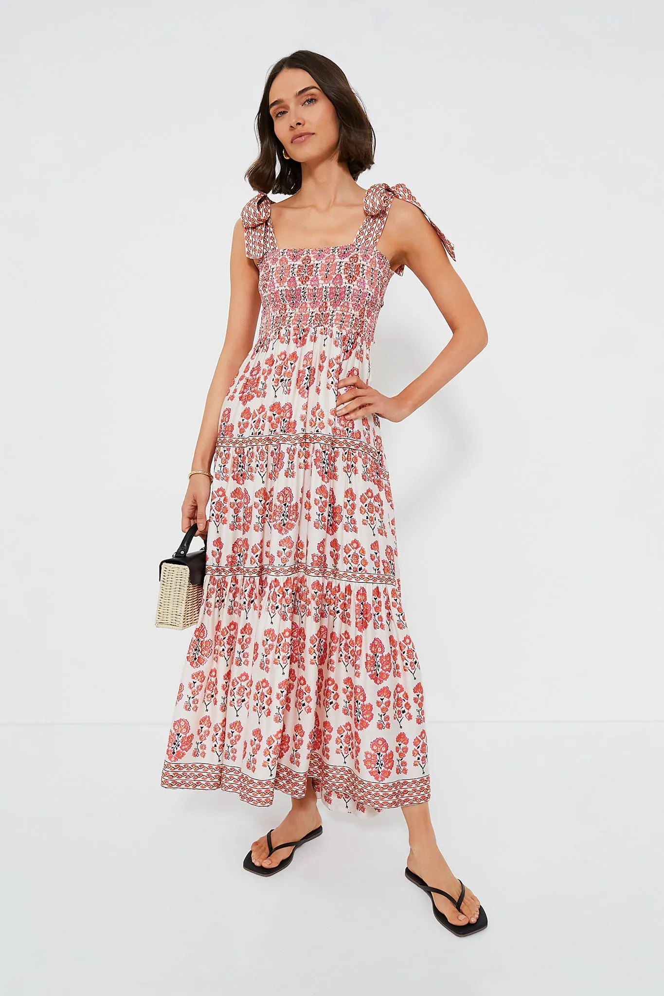 Truro in Hibiscus Lana Maxi Dress