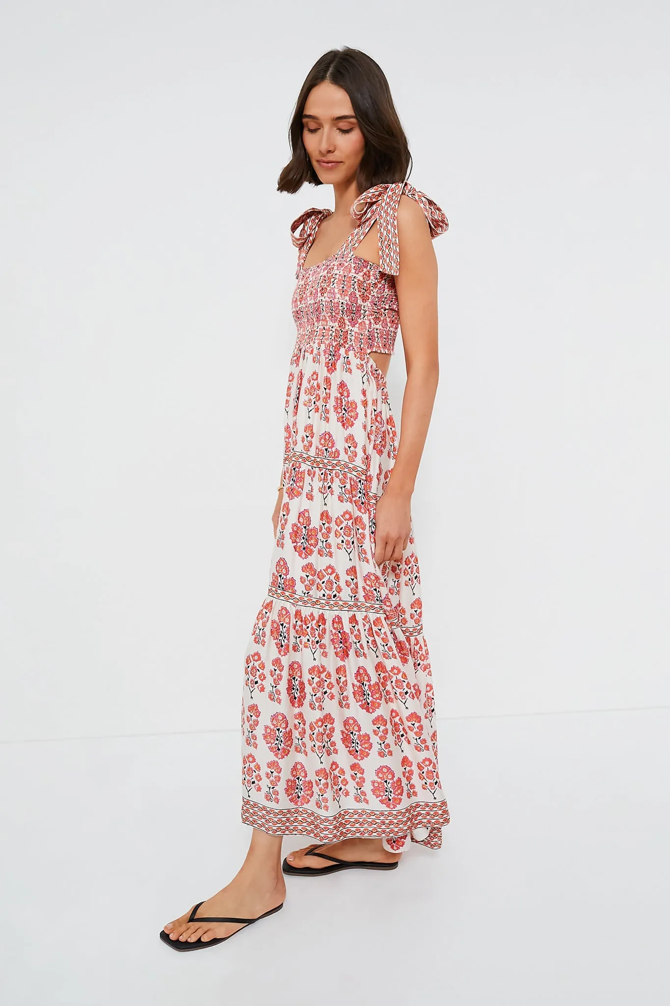 Truro in Hibiscus Lana Maxi Dress