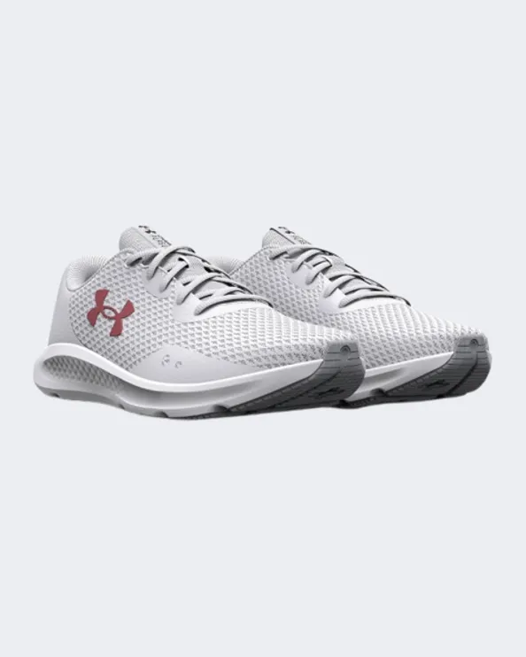 Under Armour Charged Pursuit 3 Metallic Women Running Shoes White