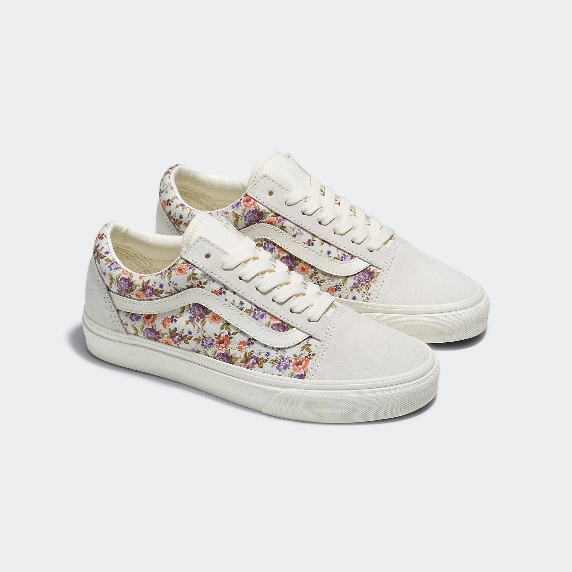 Unisex Vans Canvas Old Skool Shoes Vintage Floral