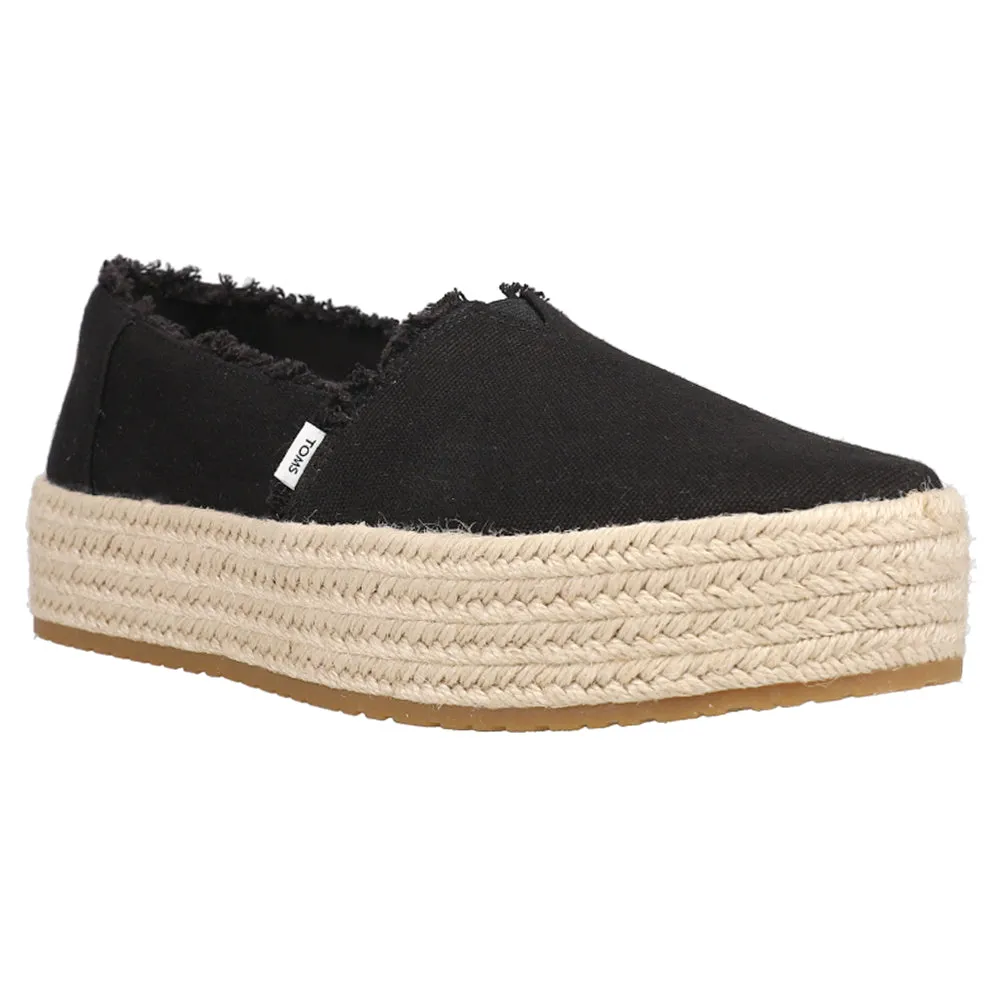 Valencia Platform Espadrille Slip On Flats