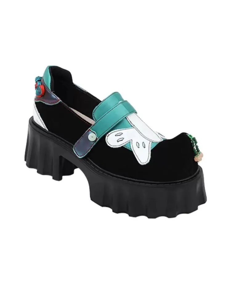 Velcro Butterfly Stitch Platform Shoes【s0000002789】