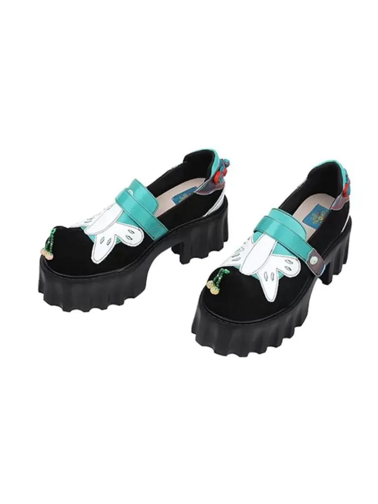 Velcro Butterfly Stitch Platform Shoes【s0000002789】