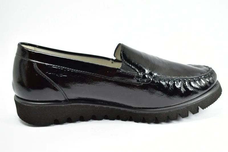 Waldlaufer Loafers Patent Leather Black 615502 143 001 K-Fit K-Ida sale