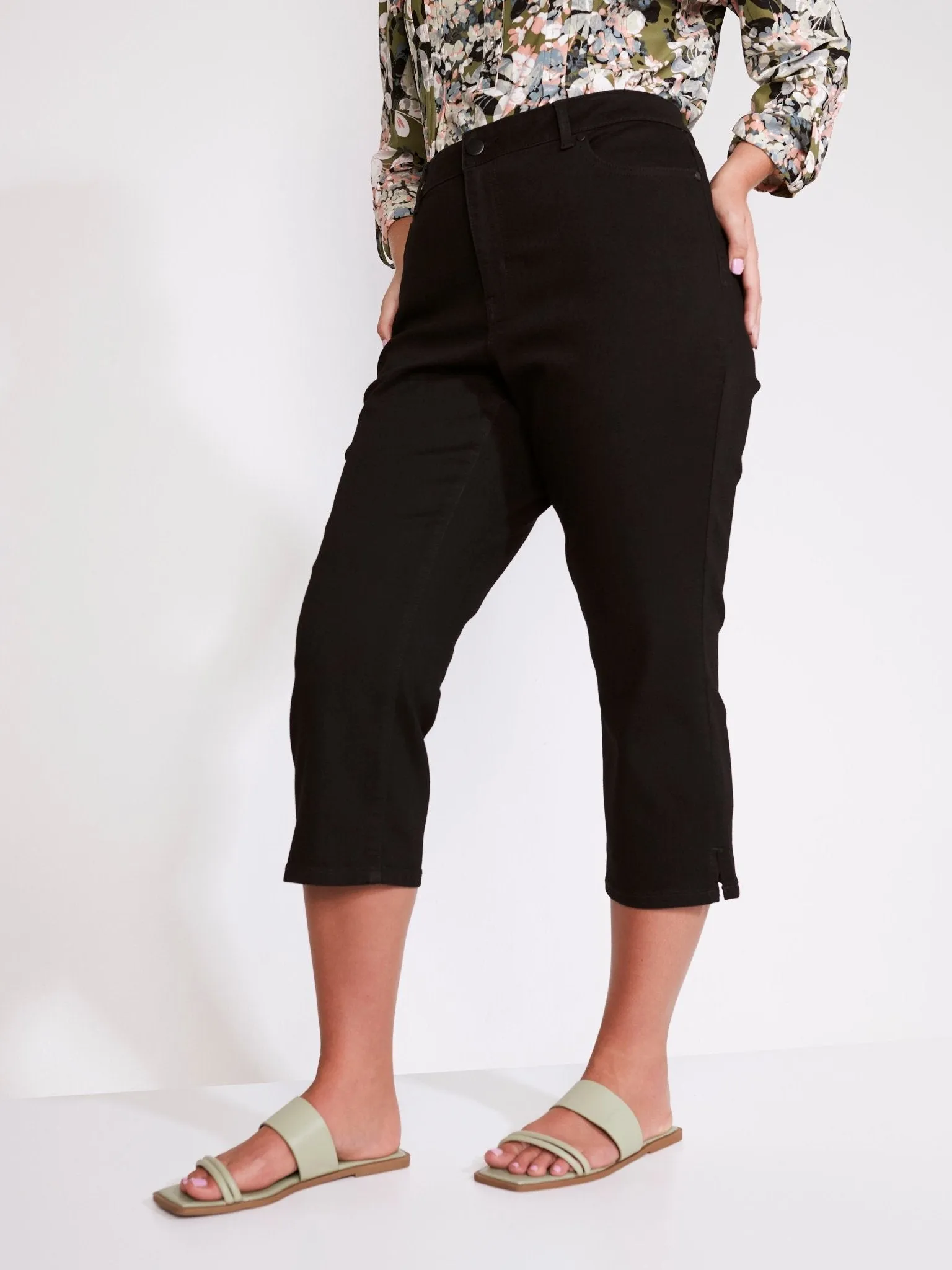 Westport Signature Capri Pants with Side Slit - Plus