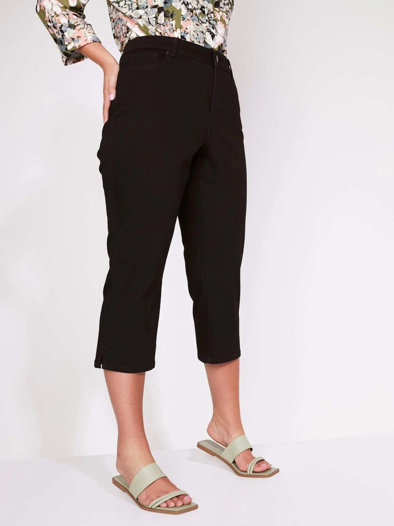 Westport Signature Capri Pants with Side Slit - Plus