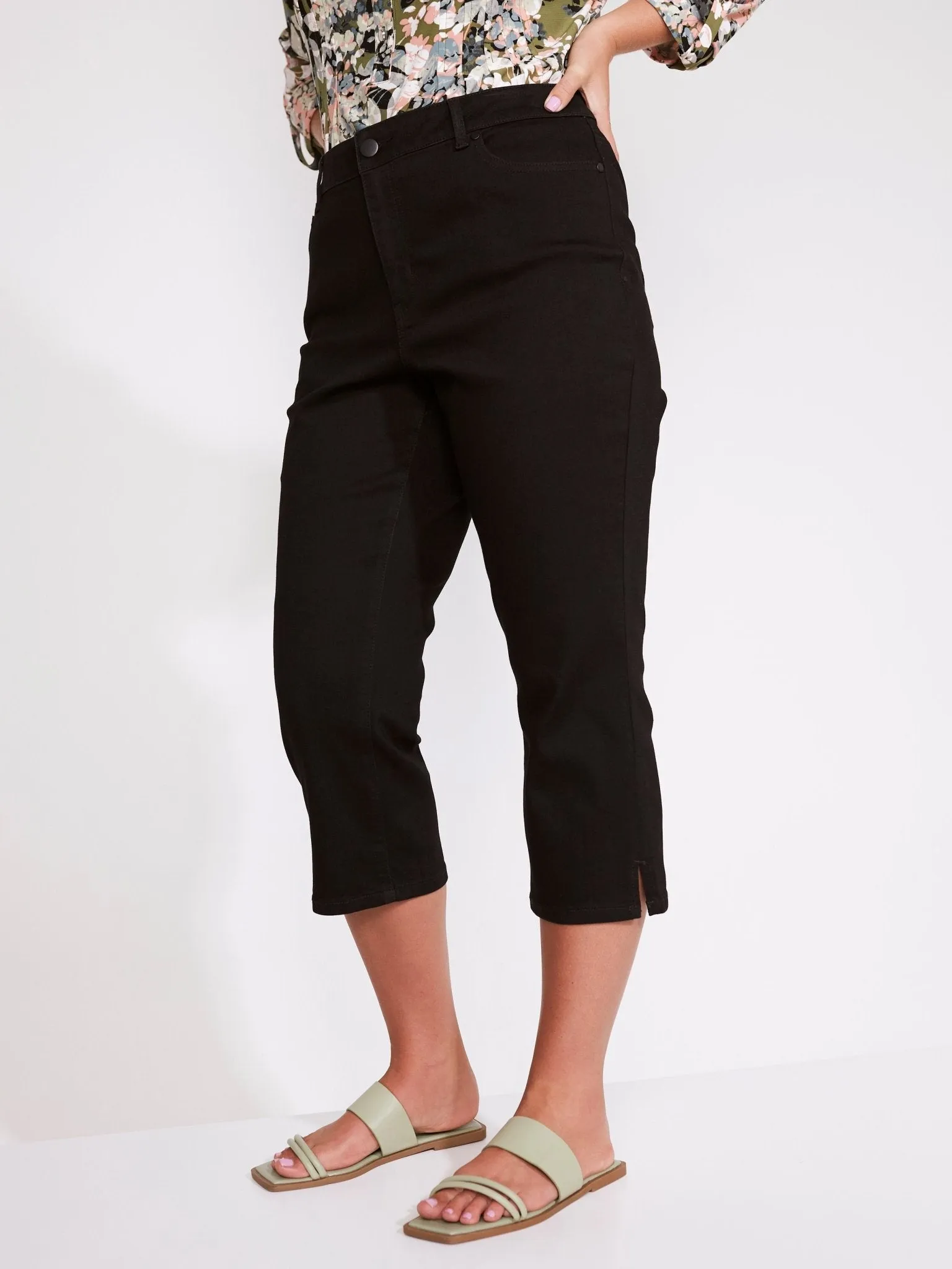 Westport Signature Capri Pants with Side Slit - Plus