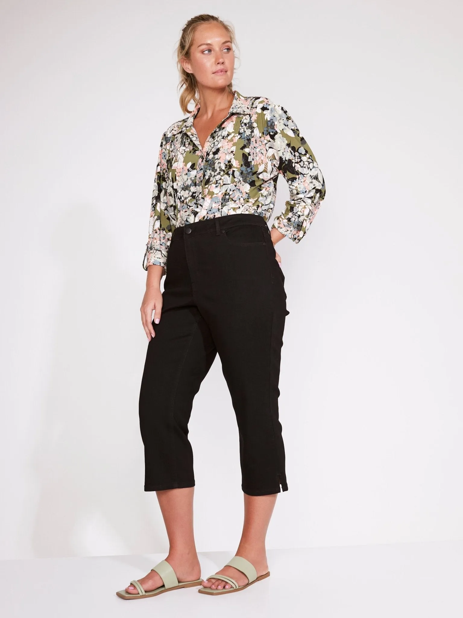 Westport Signature Capri Pants with Side Slit - Plus