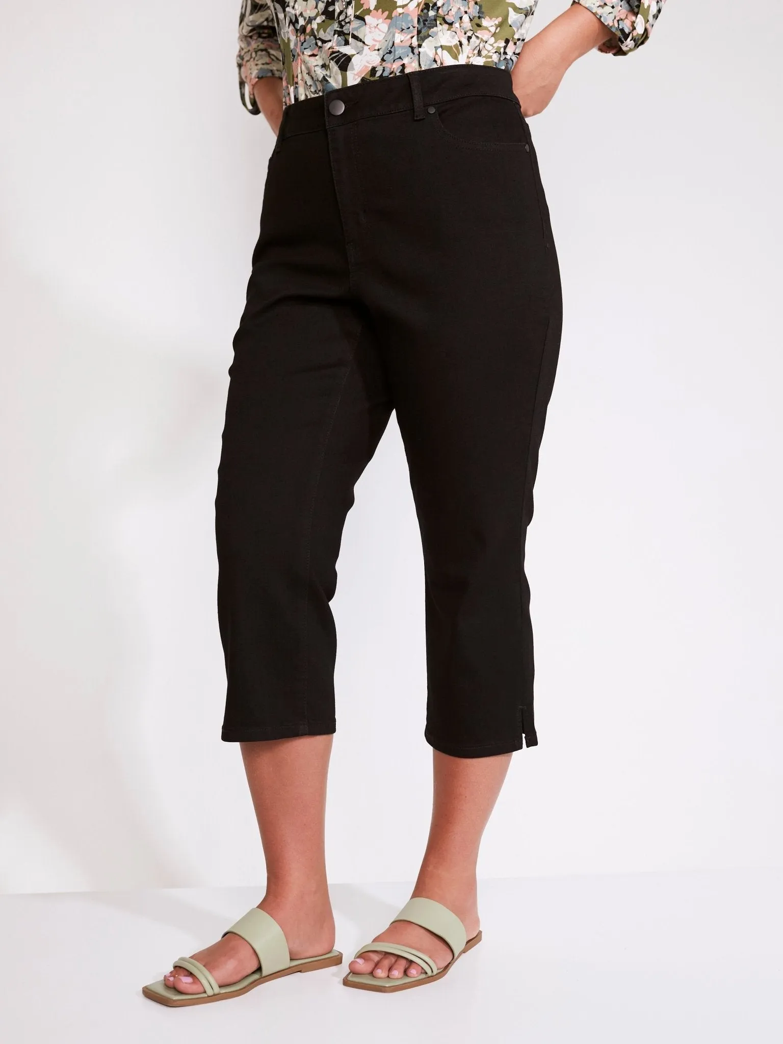 Westport Signature Capri Pants with Side Slit - Plus