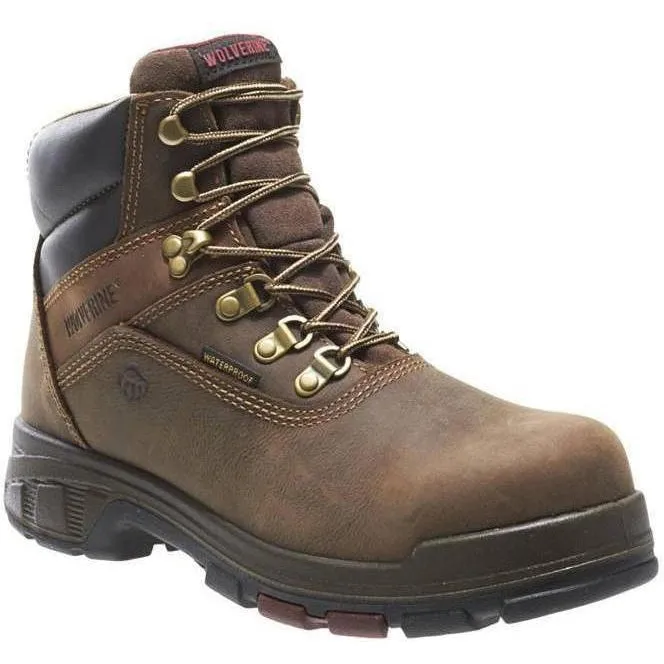 Wolverine Men's Cabor EPX 6" Comp Toe WP Work Boot - Brown - W10314