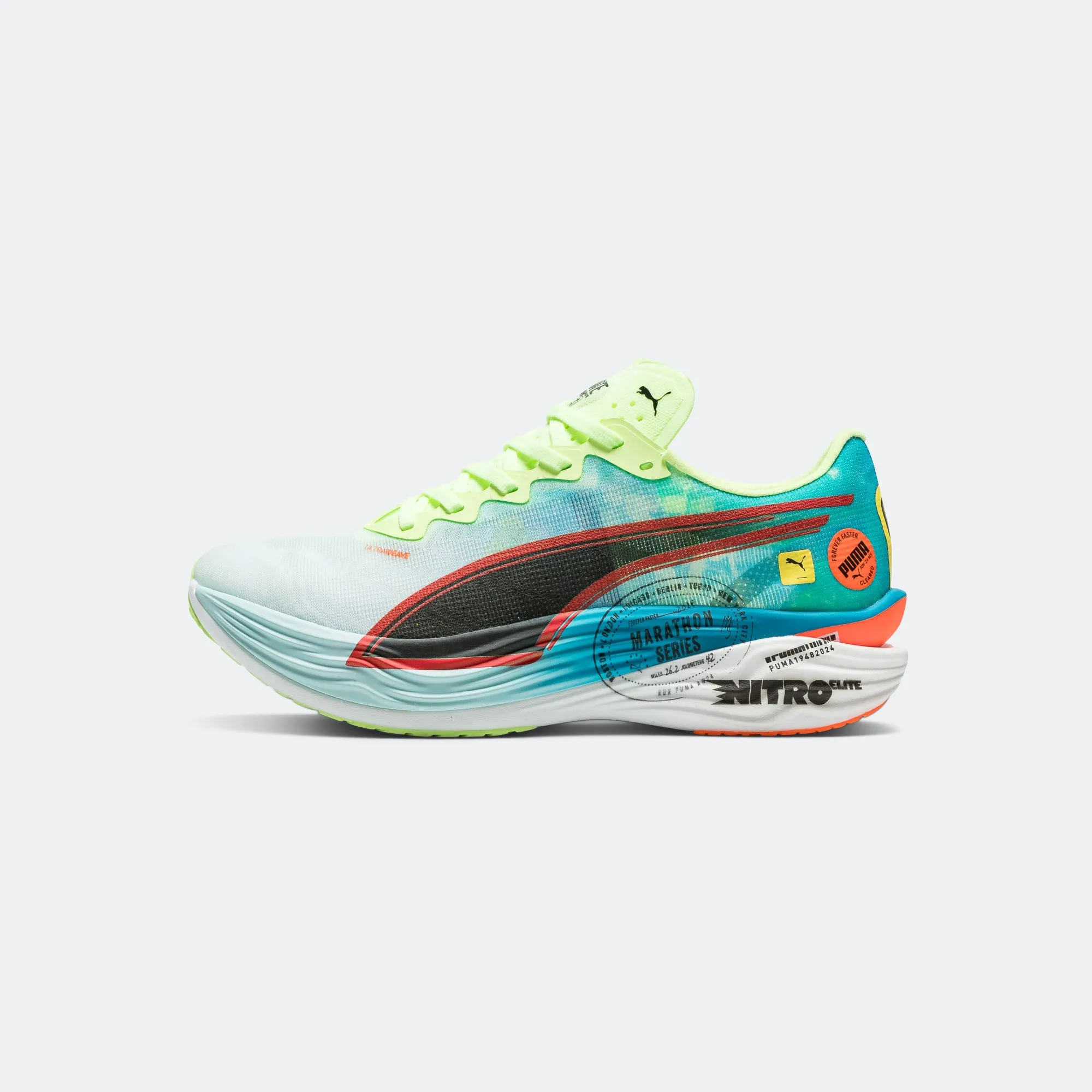 Womens Deviate NITRO Elite 3 Marathon Series - Nitro Blue/Fizzy Blue